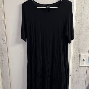 Agnes & Dora Black Midi Dress